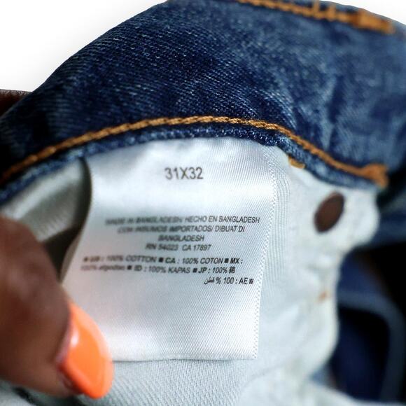 Old Navy Straight Med Wash Mens Blue Jeans 31 x32 - Picture 8 of 10